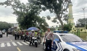 Polres Langkat Gelar Patroli Skala Besar Bersama TNI, Satpol PP, dan Dishub IMG 20241118 WA0054