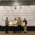 Polres Tapteng Terima Penghargaan dari Ombudsman RI