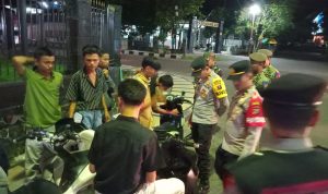 Polres Sibolga Laksanakan Patroli Gabungan Tiga Pilar Cegah Aksi Kenakalan Remaja