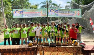 Penry Nababan Gelar Turnamen Bola Voli Putra dan Putri di Panai Hulu