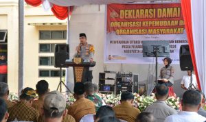 Kapolres Labusel, AKBP Arfin Fachreza Gelar Deklarasi Damai Bersama OKP dan Ormas Untuk Wujudkan Kamtibmas Kondusif Pasca Pilkada Serentak 2024