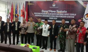 Polres Labuhanbatu Sukses Kawal Rapat Pleno Terbuka Penetapan Calon Bupati Terpilih Labura