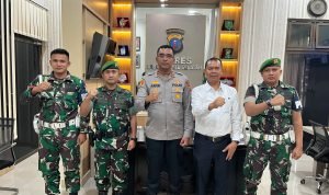 Kapolres Labuhanbatu Selatan Terima Silaturahmi Komandan Kompi Senapan C Yonif 126/KC untuk Sinergitas TNI-Polri IMG 20250224 WA0003