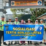 Sat Lantas Polres Langkat Laksanakan sosialisasi Tertib Berlalu Lintas untuk Masyarakat