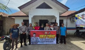 Polsek Kampung Rakyat gelar Jum’at Curhat di Desa Air Merah Polri