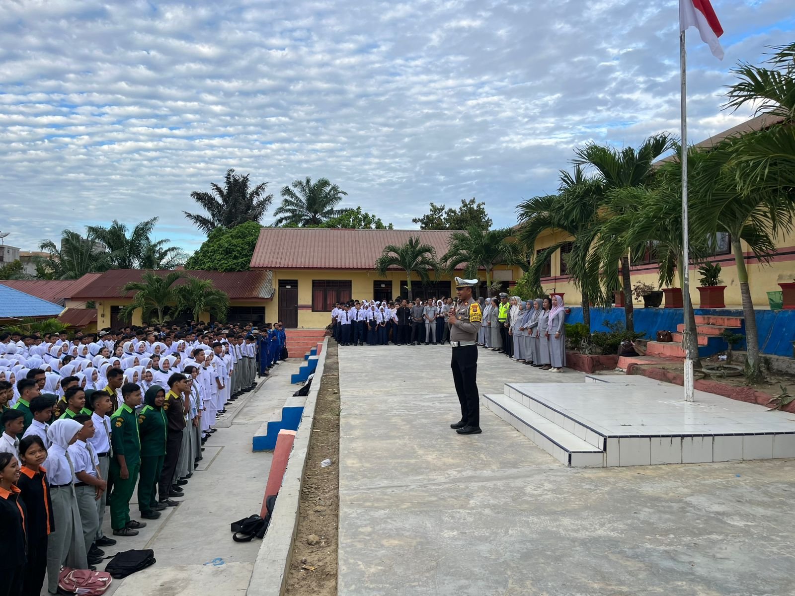 Satlantas Polres Labusel Gelar Police Goes to School di 3 Sekolah,Sasaran Pelajar Demi Tertib Lalu Lintas 2 Polres