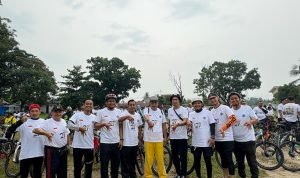 BRI Ikuti Gowes Bareng Rektor Universitas Labuhanbatu BRI