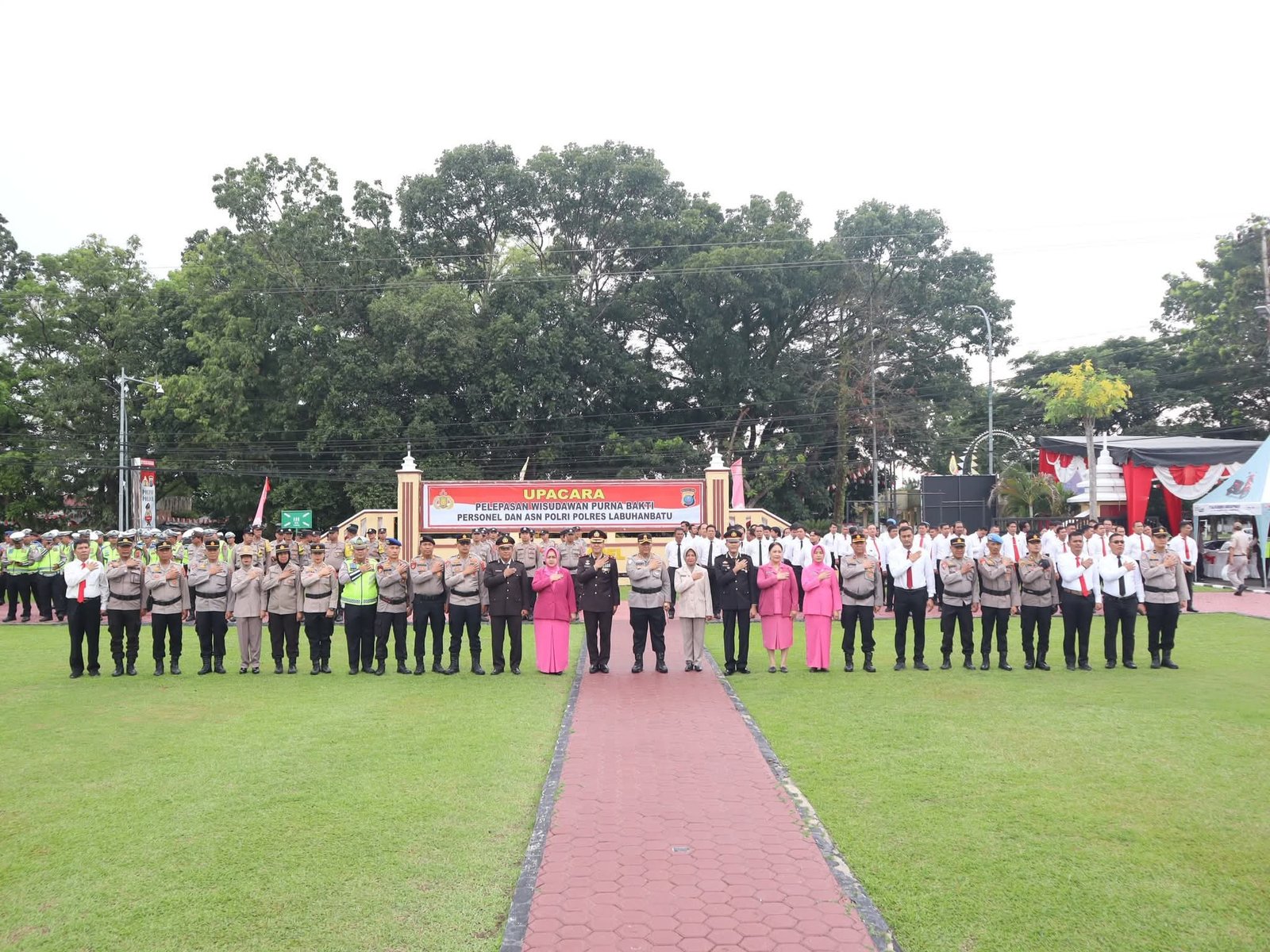 Pengabdian Tanpa Batas, Polres Labuhanbatu Gelar Upacara Purna Bakti 1 Polres Labuhanbatu