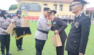 Pengabdian Tanpa Batas, Polres Labuhanbatu Gelar Upacara Purna Bakti Polres Labuhanbatu
