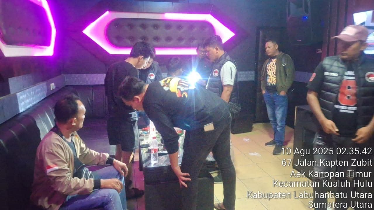 Kasat Narkoba Polres Labuhanbatu Pimpin Langsung Razia Tempat Hiburan Malam 1 Polres Labuhanbatu