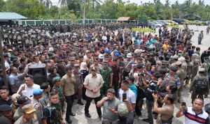 Tim gabungan Polda Sumut, Kodam I/BB dan Pemprov Sumut Rubuhkan THM Marcopolo Polda Sumut