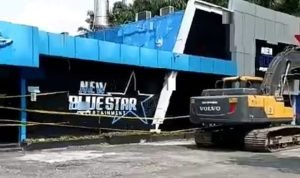 Bangunan Diskotik New Blue Star di Langkat Akhirnya di Hancurkan Tim Gabungan Diskotik
