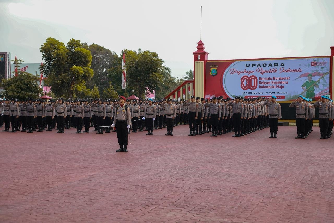 Polda Sumut Gelar Upacara Peringatan HUT RI ke-80 dengan Khidmat 1 Polda Sumut