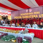 Polda Sumut Gelar Konferensi Pers Ungkap 429 Kasus Dengan 534 Tersangka Narkoba di Langkat dan Binjai