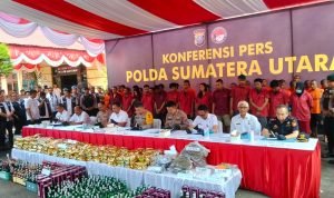Polda Sumut Gelar Konferensi Pers Ungkap 429 Kasus Dengan 534 Tersangka Narkoba di Langkat dan Binjai Polda Sumut
