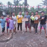 BP Ikanas Labuhanbatu Ajak Generasi Muda Kampung Sawah III Jauhi Narkoba Lewat Bantuan Bola Kaki dan Bola Voli