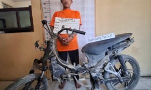 Polsek Bilah Hilir Ringkus Pelaku Penggelapan Sepeda Motor Polsek Bilah Hilir