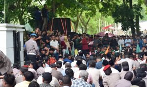 Aksi Damai Mahasiswa Terkait Kenaikan Tunjangan DPR RI Diterima Duduk Bersama DPRD Langkat Mahasiswa