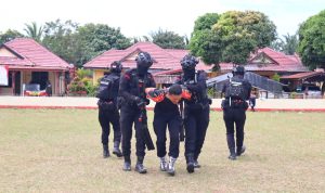 Brimob Batalyon C Pelopor Gelar Latihan Den 45 Anti Anarki, Perkuat Kesiapan Hadapi Situasi Kontinjensi