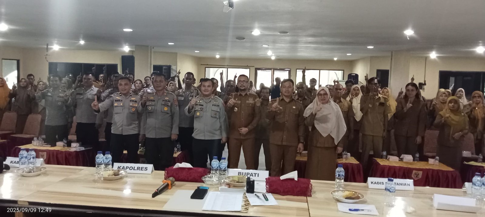 Polres Labusel Dan Pemkab Labusel Gelar Rapat Koordinasi Ketahanan Pangan, Bupati dan Kapolres Tekankan Sinergitas 1 Polres