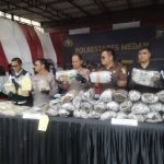 Polrestabes Medan Musnahkan Narkotika Jenis Sabu Sebanyak 29.731,65 gram, 19.800 butir Ekstasi dan 22.750 gram Ganja