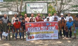Sat Narkoba Polres Labuhanbatu Selatan Bersama GRANAT dan LAN Gelar Tes Urine Karyawan PT Rumbiya Estate IMG 20250915 WA0009 1