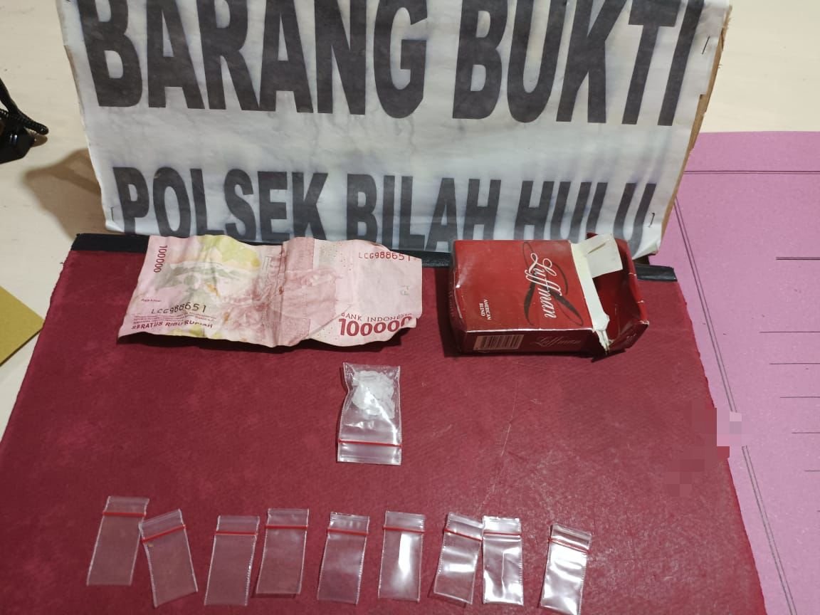 Polsek Bilah Hulu Berhasil Ringkus Pelaku Penyalahgunaan Narkotika di Desa Perbaungan 1 Polsek Bilah Hulu
