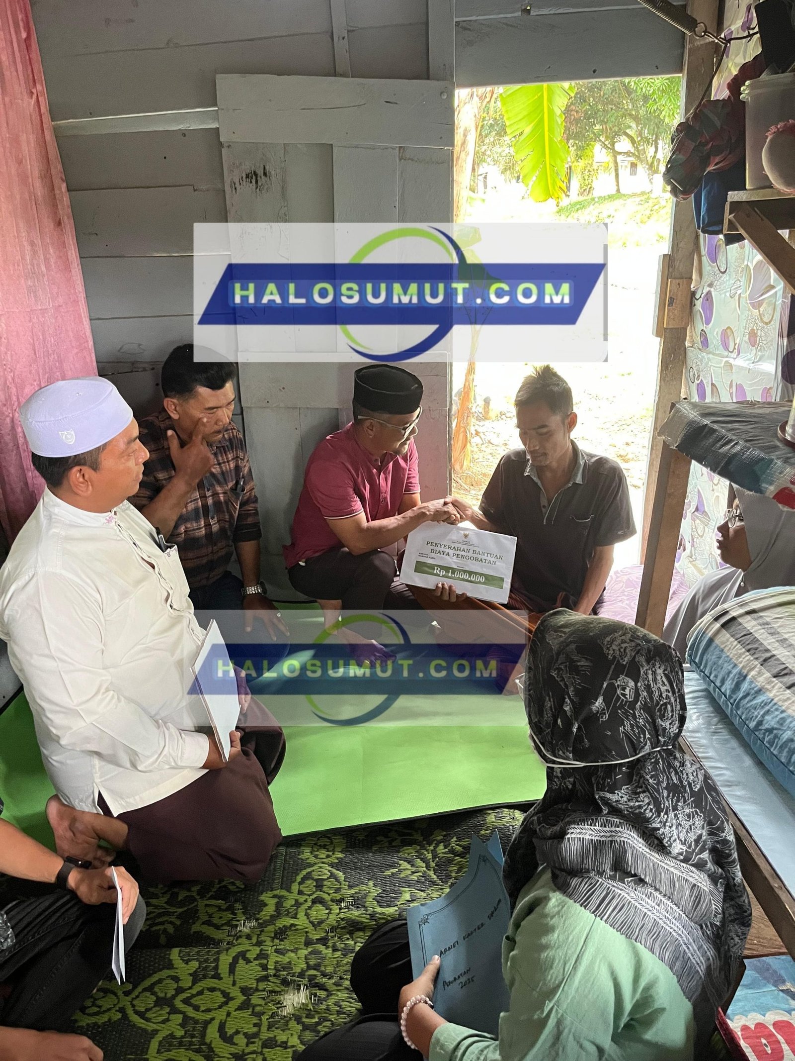 BAZNAS Labusel Salurkan Bantuan Kesehatan Sebesar 2 Juta untuk Warga Sungai Kanan 1 Baznas