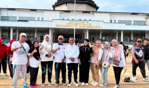 Wakil Bupati Labusel Ajak Warga Hidup Sehat, Senam Pagi di Kotapinang Disambut Antusias