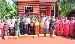 Bangun Kepedulian Sosial, Polres Labusel Serahkan Rumah Layak Huni kepada Warga Pra Sejahtera Labusel