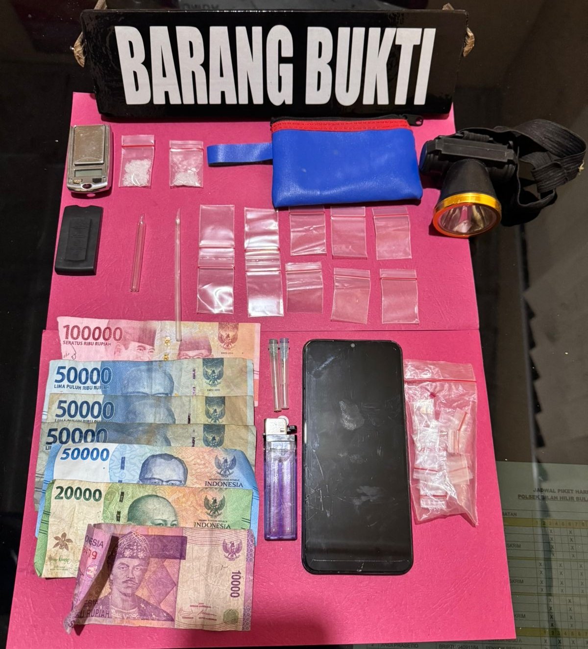 Edarkan Sabu di Perkebunan Sawit, Pai Diringkus Polsek Bilah Hilir 1 Polsek Bilah Hilir