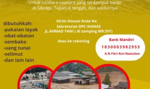Ikatan Keluarga Nasution Labuhanbatu Buka Open Donasi Untuk Korban Musibah Banjir
