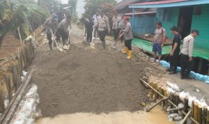 Kapolres Langkat: Perbaikan Tanggul Menjadi Prioritas Utama Keselamatan Warga