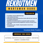 Halo Sumut Buka Rekrutmen Wartawan Baru, Ini Posisi dan Persyaratannya