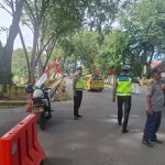 Sat Lantas Polres Langkat Amankan Kegiatan Tausiyah dan Doa Bersama Hari Jadi Kabupaten Langkat ke-276