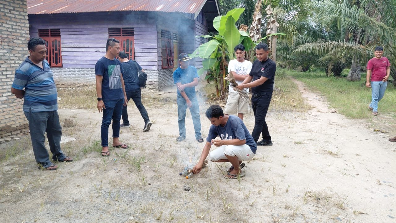 Diduga Jadi Lokasi Penyalahgunaan Narkotika, Polsek Bilah Hilir Laksanakan Operasi GSN 1 Polsek Bilah Hilir