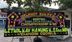 Beri Ruang untuk Generasi Muda, Dandim 0209/LB Dukung Open Turnamen Futsal U-20 Kuntum Bumi