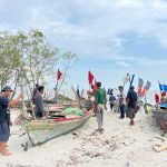 Tangkahan Perahu Tertutup Pasir, Nelayan Desa Bogak Besar Berharap Perhatian Bupati Sergai
