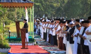 Polres Langkat Amankan Pelaksanaan Sholat Idul Fitri 1447 H