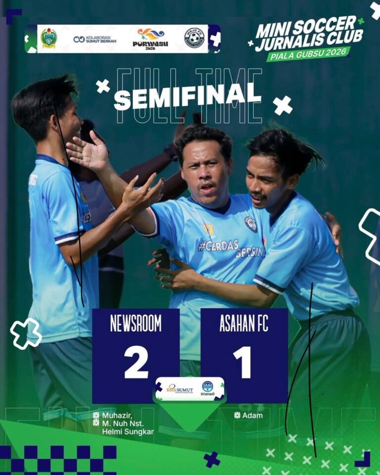 Menang 2-1 Lawan Asahan FC, Newsroom Labuhanbatu Lolos ke Final Porwasu 2026