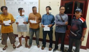 Empat Pria Diamankan Polsek Pangkalan Susu Ringkus Terduga Pelaku Pungli Polsek Pangkalan Susu