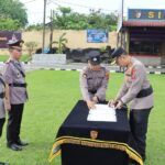 Kapolres Labuhanbatu Pimpin Upacara Sertijab Kasat Intelkam sebagai Bagian Penyegaran Organisasi Polri