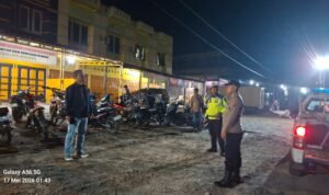 Patroli Blue Light Polsek Na IX-X Cegah Balap Liar dan Gangguan Kamtibmas di Kotaraja Polsek Na IX-X