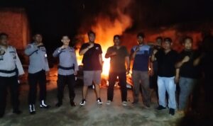 Gerak Cepat Satresnarkoba Polres Labuhanbatu, Barak Diduga Tempat Pesta Narkoba di Labura Dibumihanguskan