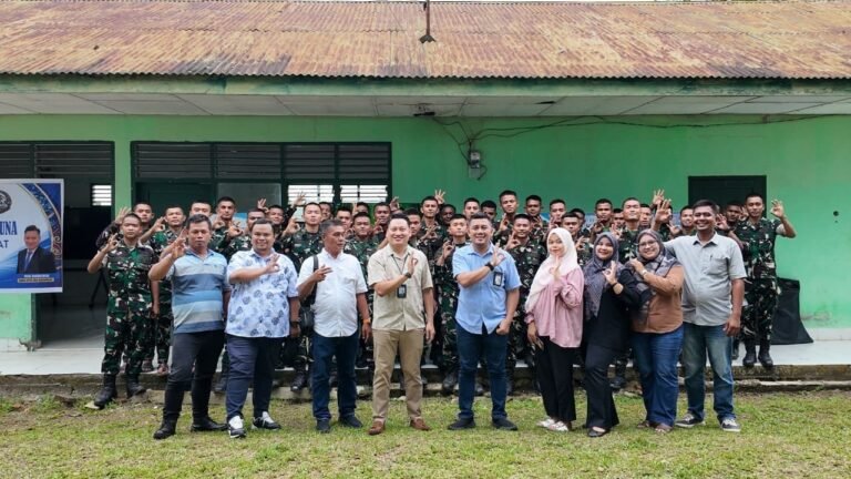 Bank Rakyat Indonesia BO Rantau Prapat Gelar Sosialisasi Perumahan di Yonif TP/956 SBA Bersama Developer Labuhanbatu Bank Rakyat Indonesia