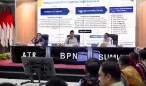 Menteri ATR/BPN Dorong Jajaran BPN Sumut Tingkatkan Pelayanan Berbasis Sistem
