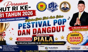 Anggota DPRD Labuhanbatu Mulatua Pasaribu Semarakkan HUT RI Ke-81 Lewat Festival Pop Dan Dangdut