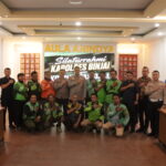 Kapolres Binjai Rajut Kebersamaan Bersama Komunitas Ojek Online Kota Binjai