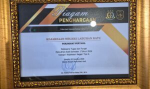 Kejaksaan Negeri Labuhanbatu Raih Peringkat 1 Se-Kejaksaan RI Bidang Pemulihan Aset dan Pengelolaan Barang Bukti