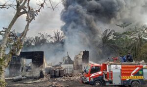 Si Jago Merah Hanguskan 1 Unit Dapur Minyak Tradisional Milik Warga Di Langkat